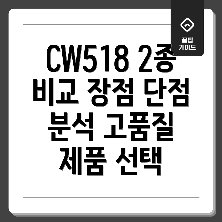 CW518고품질제품2종비교분석장점과단점비교