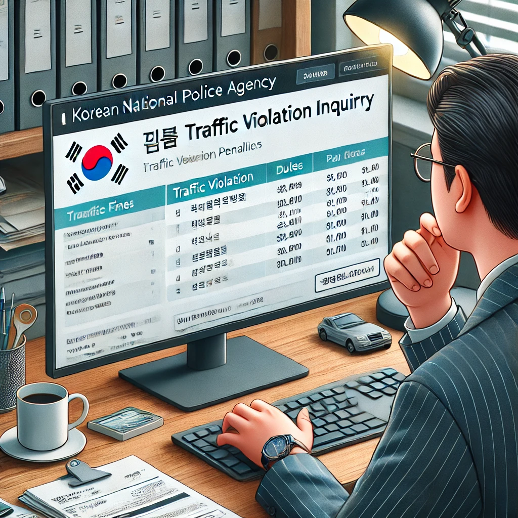 경찰청 교통범칙금 과태료 조회 이파인 홈