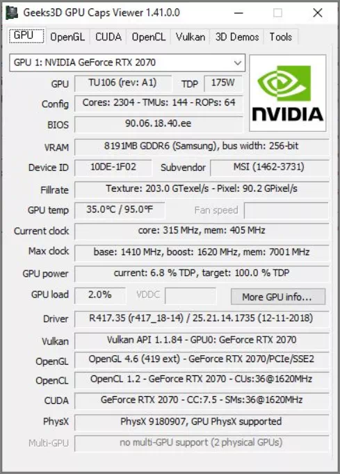 Geek3D GPU_Caps_Viewer