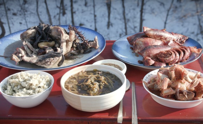 시래깃국-닭백숙-송이-오징어순대