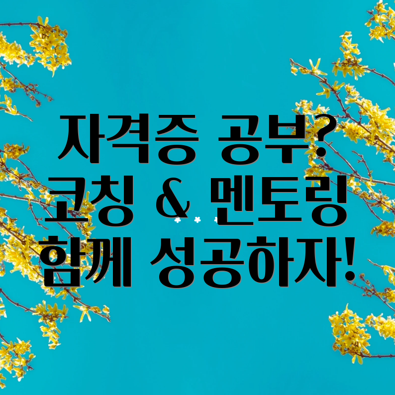 자격증 코칭