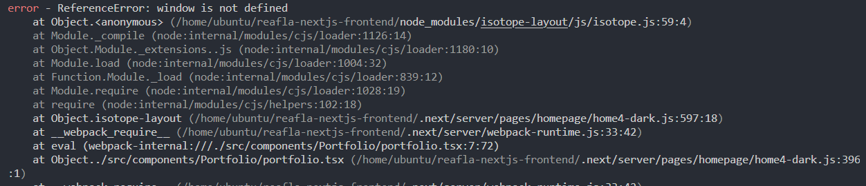  [NextJS] Isotope-layout `window is not define` 오류 해결하기