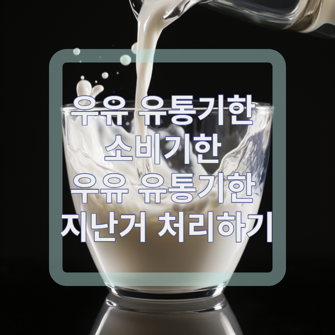 우유 유통기한 소비기한 우유 유통기한 지난거 처리하기
