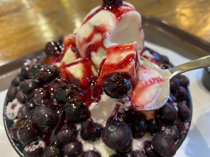  설빙 추천 빙수 블루베리 치즈 설빙