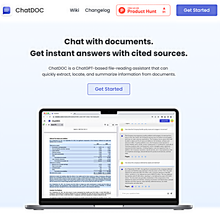 ChatDOC 웹 서비스