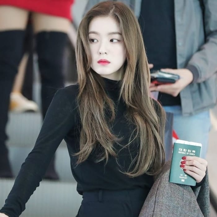  냉미녀 아이린 공항 팬직찍 사진들