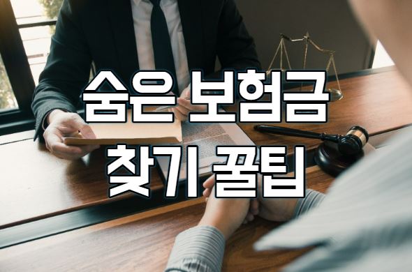 숨은 보험금 찾기 꿀팁(feat.내보험찾아줌)