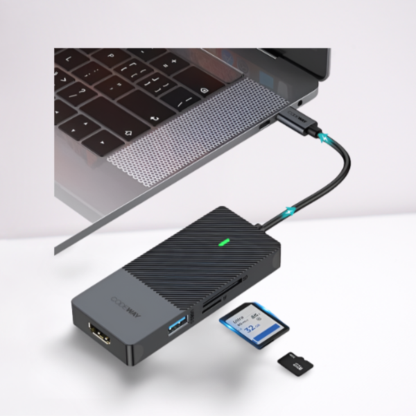 코드웨이-USB-C타입-노트북멀티허브
