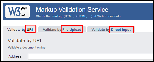 w3c 사이트 메인