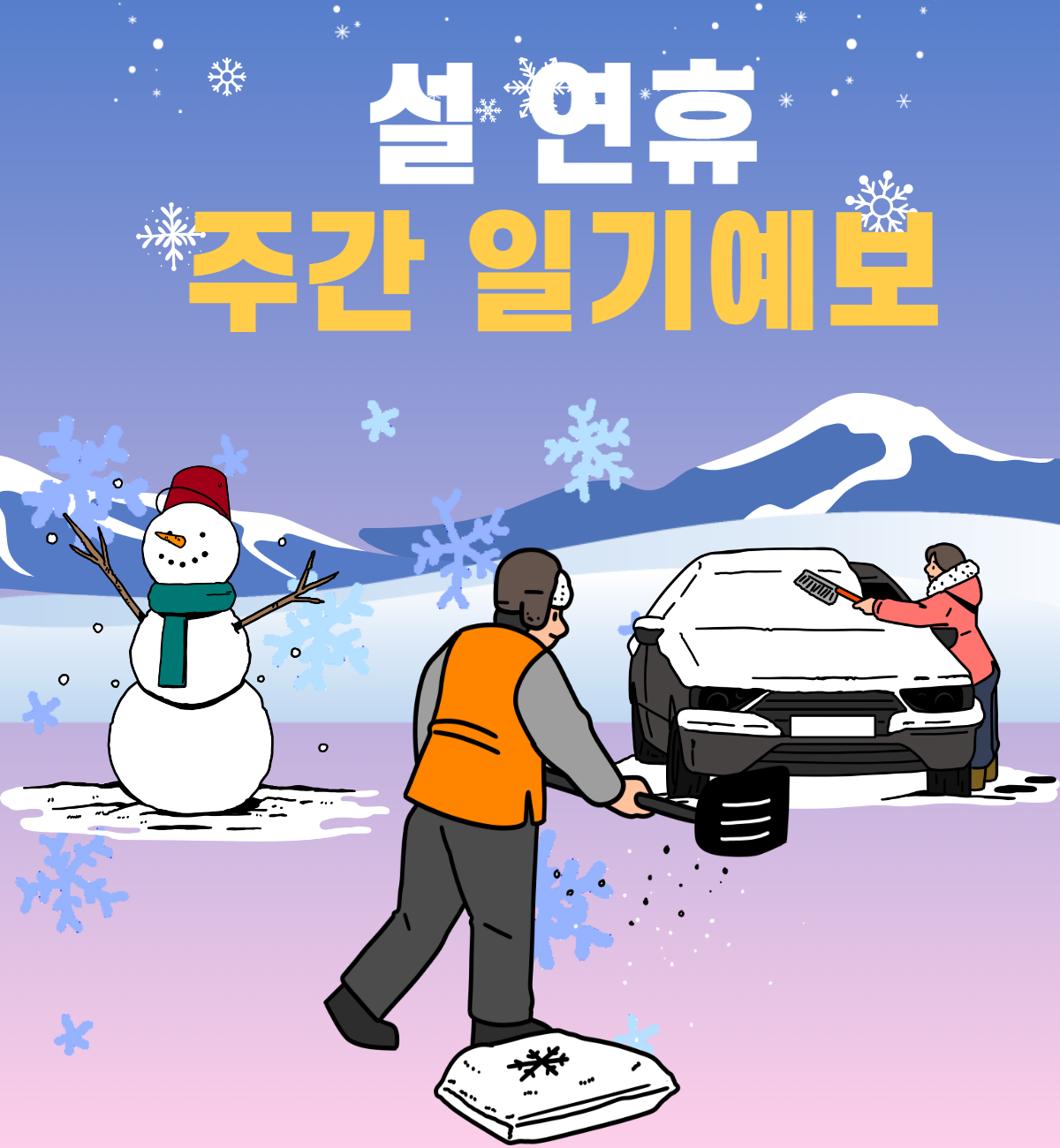  주간일기예보 (설 연휴) 서울, 경기도