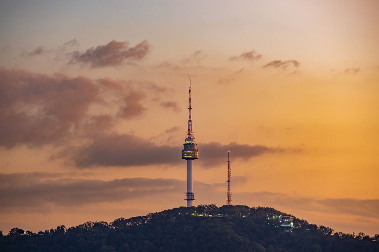 Namsan Tower at sunset