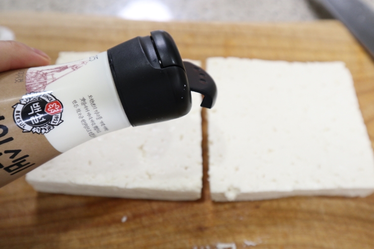 오리엔탈 드레싱 만들기 간단한 두부요리 두부샐러드 만드는 법 5