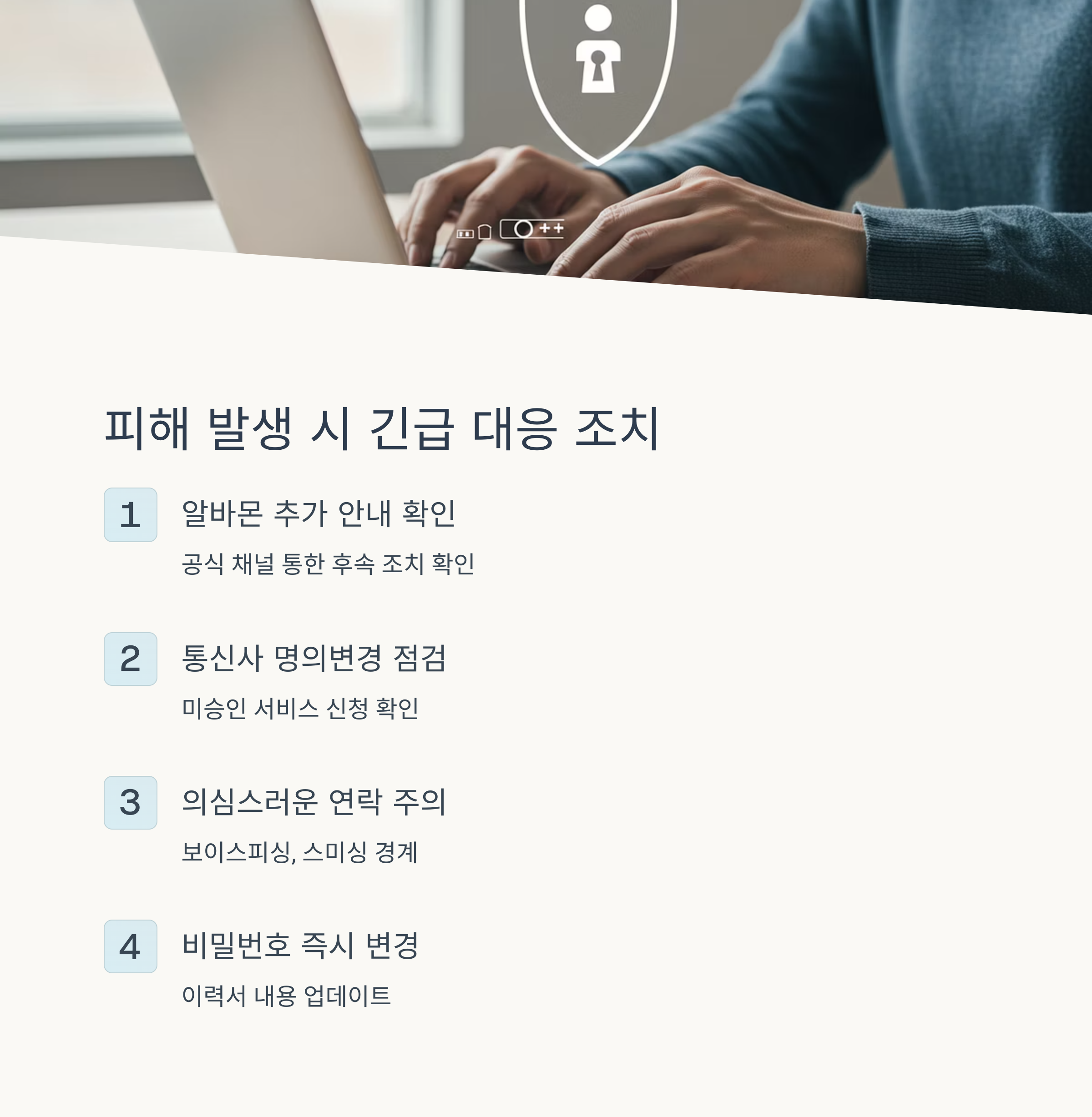 유출 시 반드시 해야 할 대응