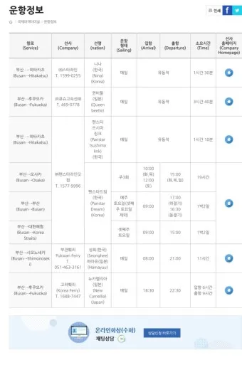 대마도 배편 예약 시간 요금_10