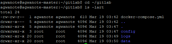 gitlab 홈 폴더