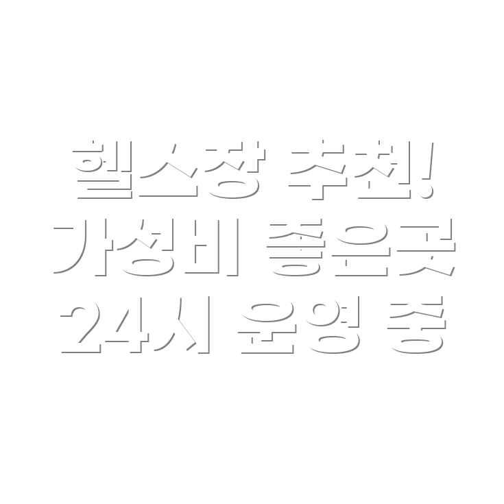 헬스장 추천