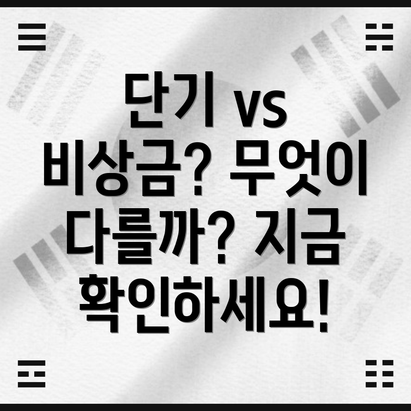 단기카드대출 vs 비상금대출 무엇이 다를까요