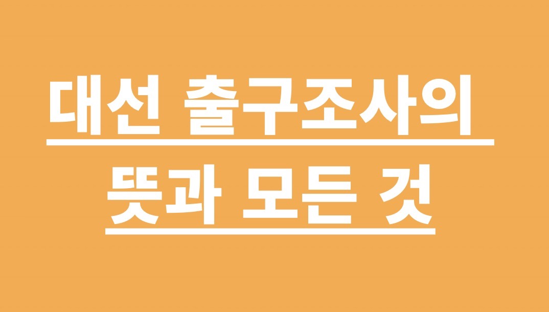 대선 출구조사