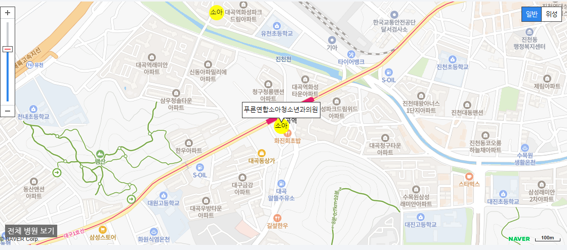 대구광역시에서 일요일 소아과 진료를 볼 수 있는 병원 푸른연합소아청소년과의원