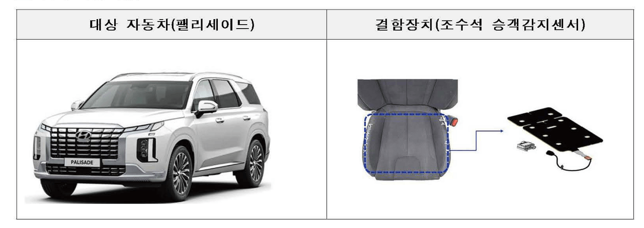 리콜 팰리세이드 사진