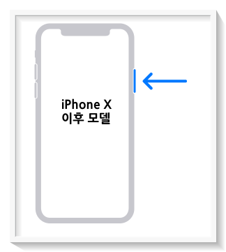 iPhoneX-이후-모델-초기화-모드-전환하기