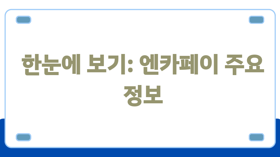 엔카페이 혜택 총정리! 중고차 구매, 이렇게 쉽고 안전하게? - 한눈에 보기: 엔카페이 주요 정보 엔카페이 혜택 총정리! 중고차 구매, 이렇게 쉽고 안전하게? - 한눈에 보기: 엔카페이 주요 정보