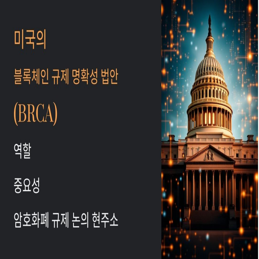 미국의 블록체인 규제 명확성 법안(BRCA)의 역할과 중요성, 암호화폐 규제 논의 현주소