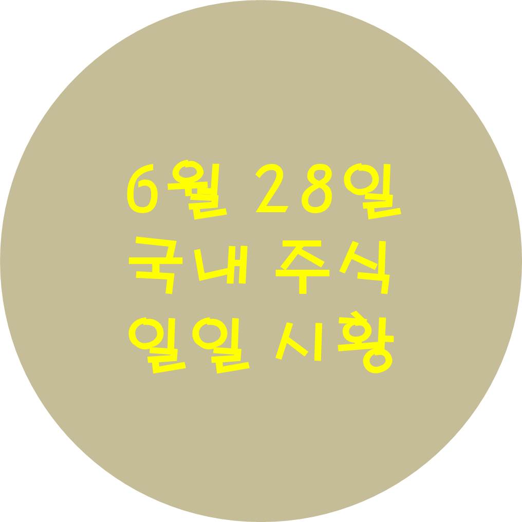  6월 28일 국내 주식 정리 및 산업 분석