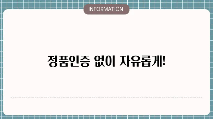 윈도우11 정품인증 없애기