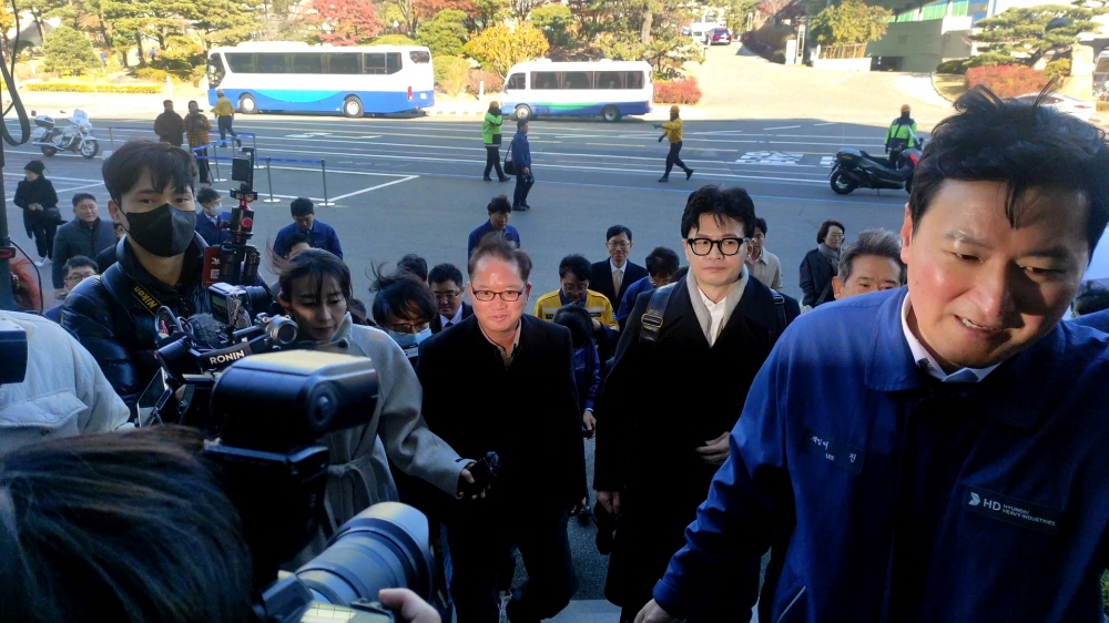  한동훈 법무부장관(현 비상대책위원장) 현대중공업방문 동행취재