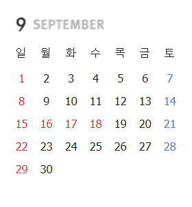 대체휴무일