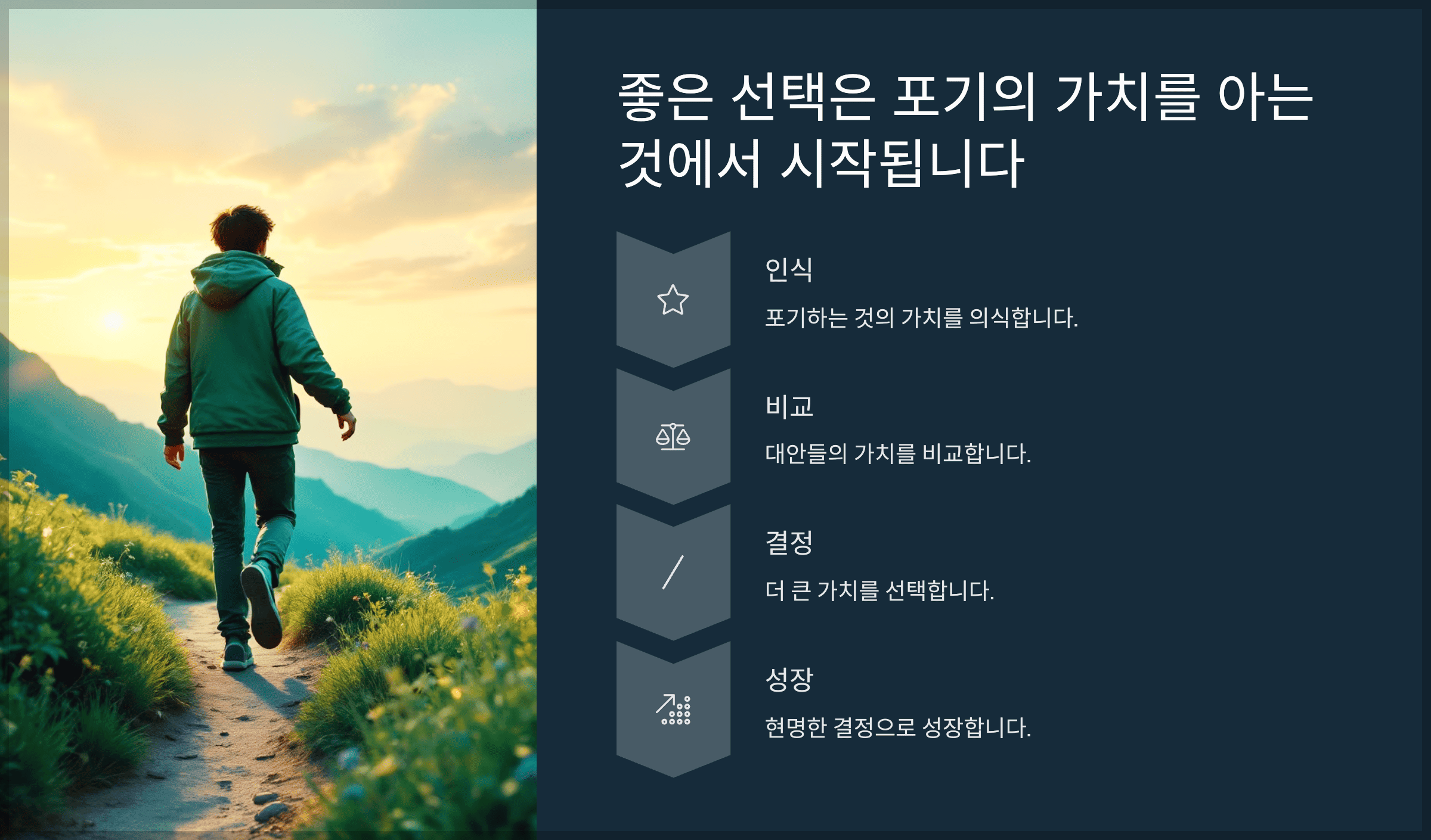 결론: 좋은 선택은 포기의 가치를 아는 것에서 시작됩니다