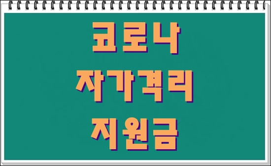  코로나 자가격리 지원금