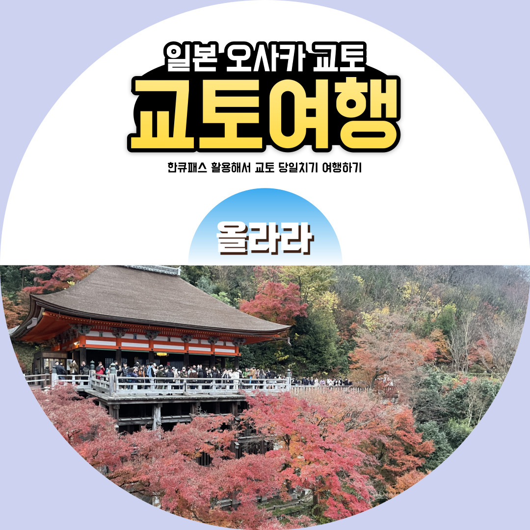  일본 교토 여행코스 자유여행 추천 feat. 한큐패스