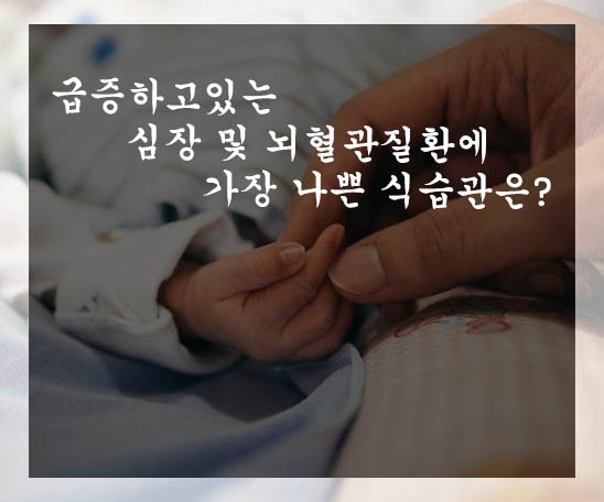  급증하고있는 심장 및 뇌혈관질환에 가장 나쁜 식습관은?