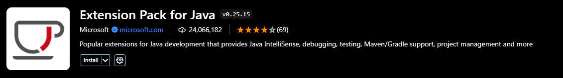 Java 관련 Extension