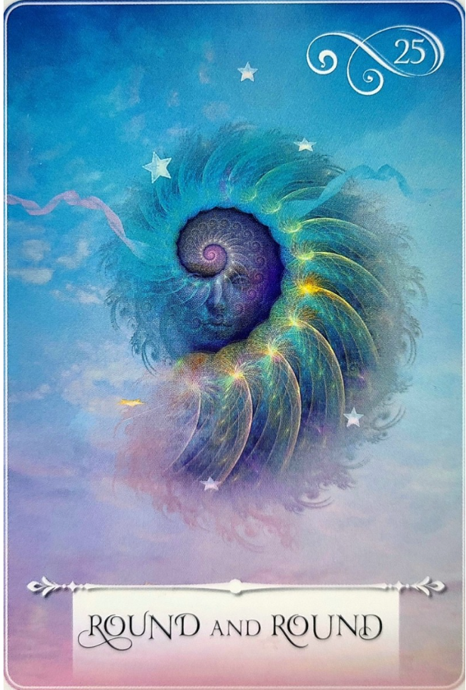  위즈덤 오라클 카드 해석 #9 (Wisdom of the Oracles/ 25. ROUND AND ROUND/26. HAPPY HAPPY/27. EXCHANGING GIFTS)