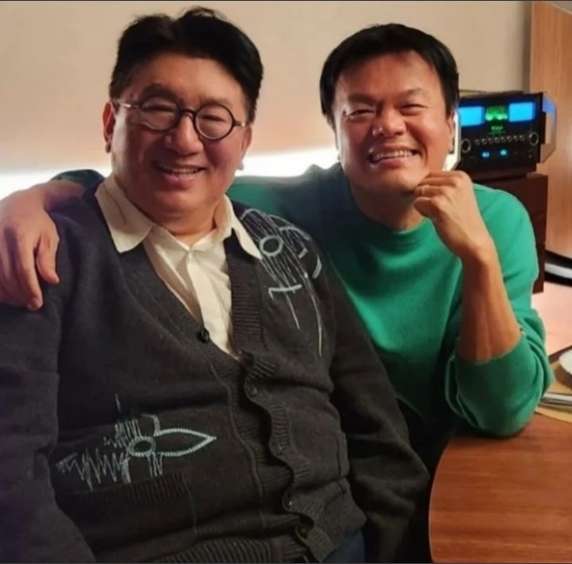 하이브 방시혁과 JYP박진영