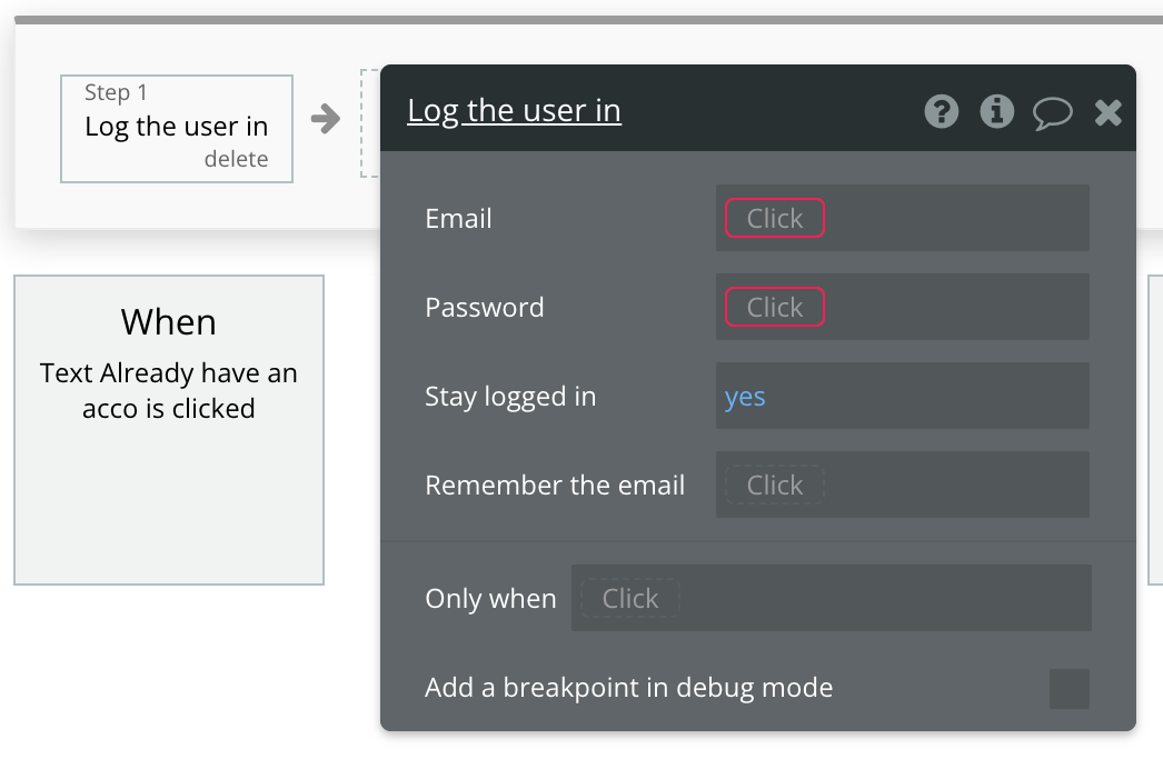 workflow - login 연결