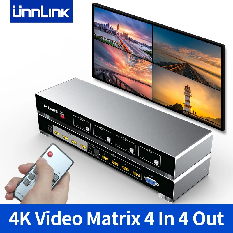 Unnlink HDMI 매트릭스 4x4