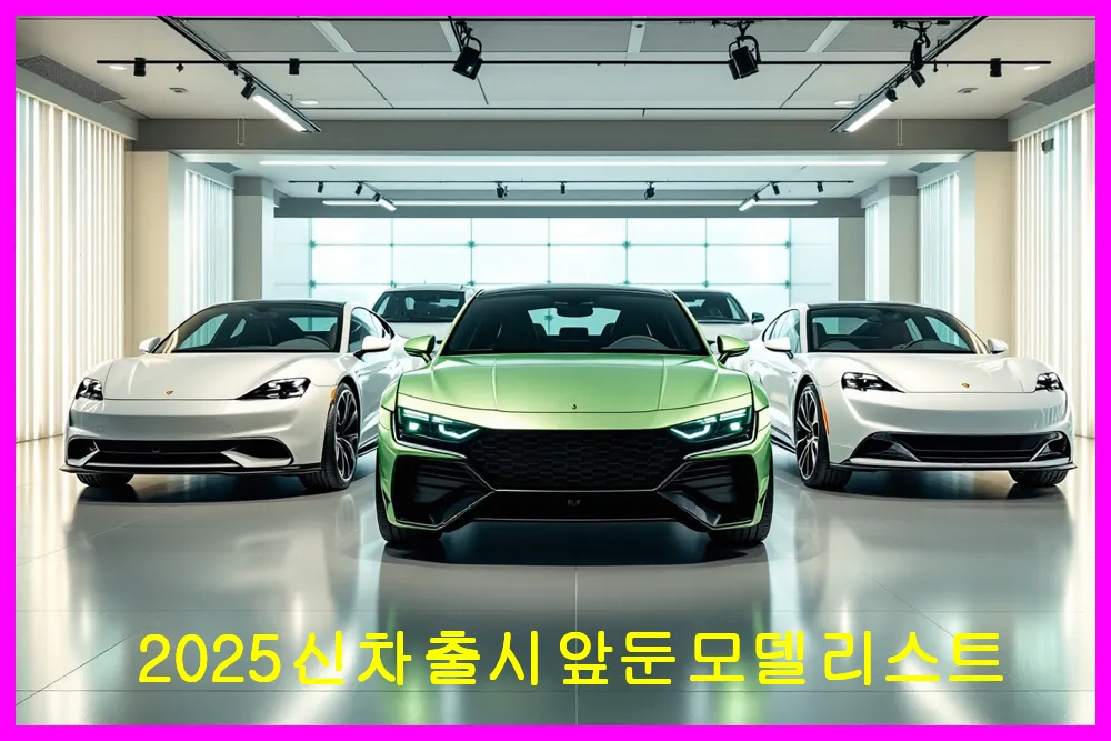 2025 신차 출시 앞둔 모델 리스트