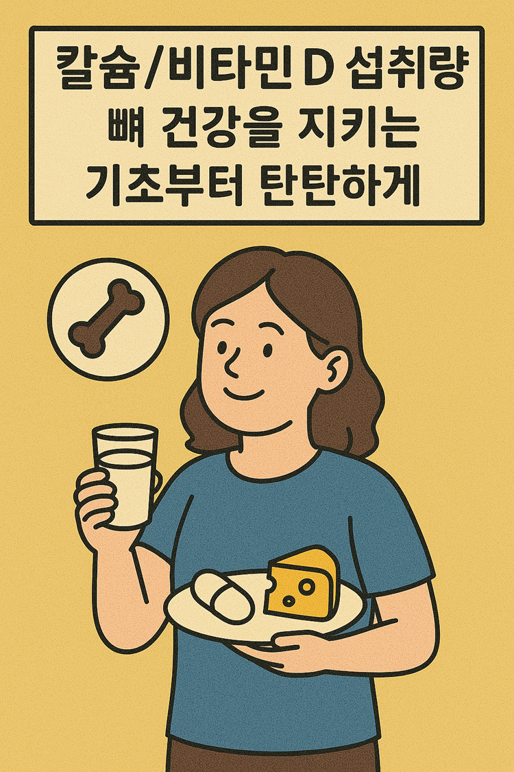 칼슘/비타민 D 섭취량, 뼈 건강을 지키는 기초부터 탄탄하게