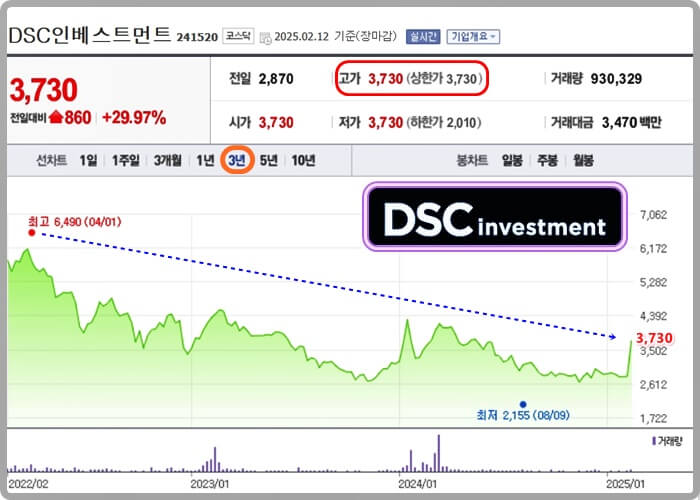 DSC인베스트먼트-차트