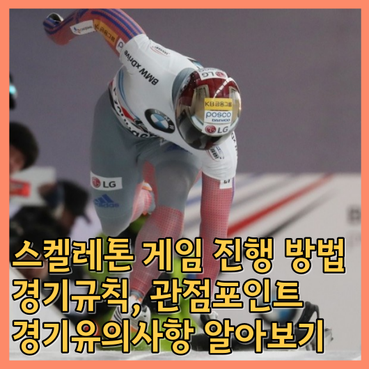  스켈레톤 게임 진행 방법, 경기규칙, 관점포인트, 경기유의사항 알아보기 안녕하세요.