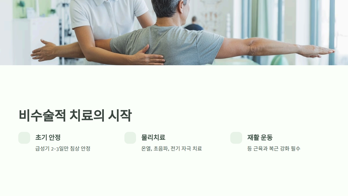 추간판 탈출증 치료방법