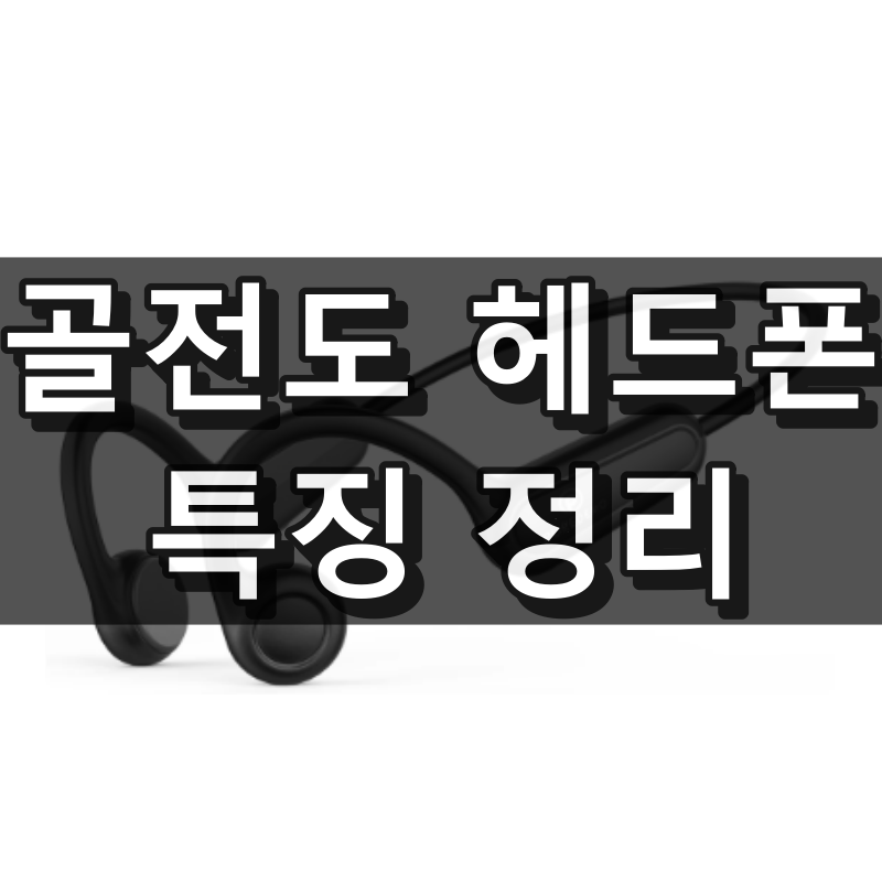 골전도 헤드폰 부작용 및 특징 정리