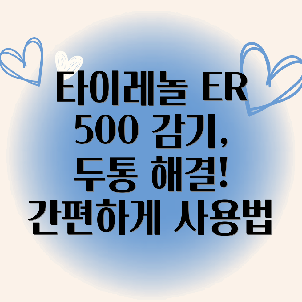 타이레놀 ER 500