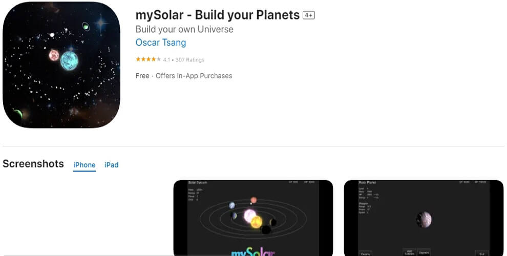 mySolar - Build your Planets
