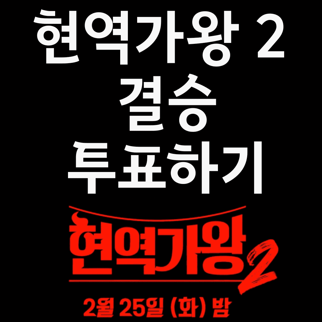 현역가왕2 결승투표하기