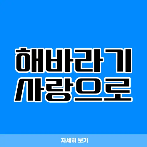 해바라기 사랑으로
